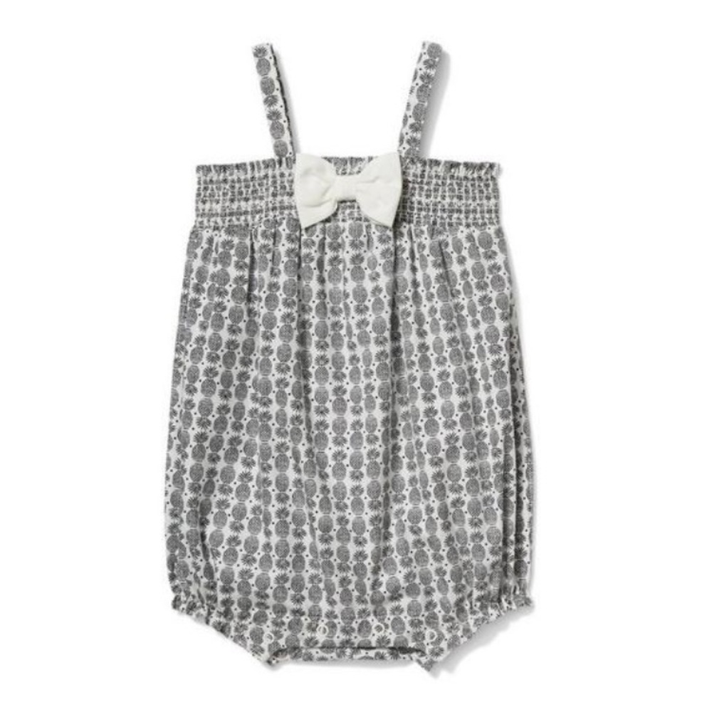 Janie and Jack Baby Girl Pineapple Romper